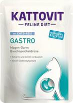 KATTOVIT Feline Diet Gastro Duck with rice - šlapias kačių maistas - 85g