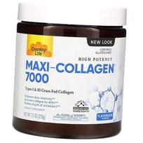 Kolageno peptidai, Maxi-Collagen 7000, Country Life 213g be kvapiųjų medžiagų (68124007) 213g Unflavored