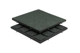 Guminės plytelės 500 x 500 x 30 mm žalios spalvos