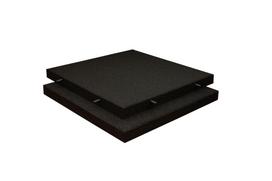 Guminės plytelės 500 x 500 x 30 mm juodos