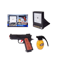 Airsoft rinkinys - pistoletas, taikinys ir 400vnt. silikoninių kulkų