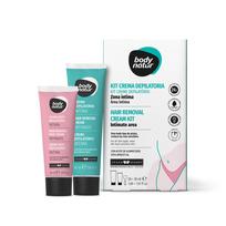Depiliacinis rinkinys moterims intymioms vietoms BODY NATUR: depiliacinis kremas 50 ml + kremas po depiliacijos 30 ml