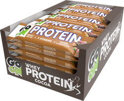 Proteino batonėlis GO ON kakavos skonio, 24 x 50 g