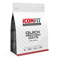 Greito paruošimo baltymų avižos ICONFIT, šokolado skonio, 1 kg