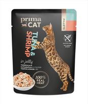 Tuno filė su krevetėm drebučiuose PRIMACAT, 50 g