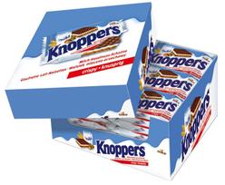 Vafliniai sausainiai KNOPPERS, 24 vnt x 25 g.