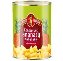 Konservuoti ananasų gabaliukai MAMOS KONSERVAI, 567 g