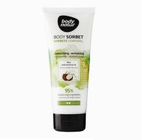 Šerbetas kūnui su ryžiais ir kokosu Body Natur, 200 ml