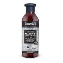 Šampūnas ir dušo želė gaivinanti vyrams 2in1 DR.KONOPKA’S, 280 ml