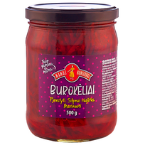 Burokėliai MAMOS KONSERVAI marinuoti, silpnai rūgštūs, 500 g