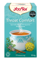 Ekologiška ajurvedinė arbata gerklei YOGI TEA Throat Comfort, 17 vnt