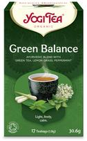 Ekologiška ajurvedinė žalioji arbata su kombucha YOGI TEA Green Balance, 17 vnt.