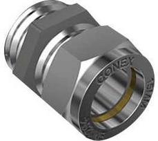 IBP CONEX adapteris 1/2-15 mm suspaudimo su chromuotu antgaliu