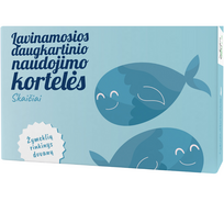 Lavinamosios daugkartinio naudojimo kortelės skaičiai + žymeklių rinkinys dovanų