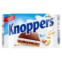 Traškūs vafliukai KNOPPERS, su lazdyno riešutų, CIENOB40358802