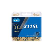 KMC X11SL Ti-N Gold Black 118L grandinė | 11 pavarų