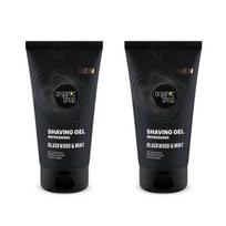 Skutimosi gelis Organic Shop Refreshing Blackwood & Mint, 2x150 ml