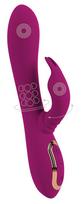 Javida 3 Function Vibrator with Rotating Massage Pearls Purple
