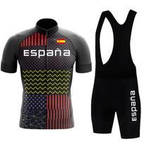 2024 M. Vyriškas Ispanijos Dviratininko Džersio Rinkinys Vasaros Maillot Ropa Ciclismo Dviratininko Drabužiai MTB Dviračio Drabužiai Vienodas Dviratininko Dviračio Kostiumas XS