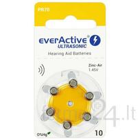 Klausos aparatų baterijos everActive Ultrasonic 10, 6 vnt.