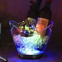 LED ledo kibiras gėrimų laikiklis 4 litrų talpos Elegantiška išvaizda Skaidrus indas Gėrimų indai skirti