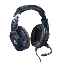 Trust GXT 488 Forze-B mėlynos ausis uždengiančios žaidimų ausinės su mikrofonu, skirtos PlayStation 4 (oficialiai licencijuotas produktas)