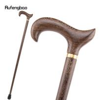 Geltona medinė vienguba madinga lazda, dekoratyvinė Cospaly vakarėlis vaikšto lazdelė Helovinas Mace Ramentų lazdelė Crosier 93cm