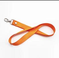 Nailoninė kaklo juostelė raktams, oranžinė