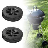 Kepsninės ratai 2 vnt. Vežimėlio padangos Apsaugoti nuo dulkių BBQ priedas Daugumos kepsninių vežimėlis