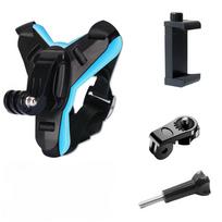 Motociklo šalmo smakro laikiklis, skirtas GoPro Hero 6 5 veiksmo sportinės kameros laikiklis Motociklo stovas Go Pro priedas