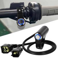 Mėlynas LED šviesos priekinių žibintų jungiklis, skirtas Talaria Sting R MX4 Plug N Play elektrinis visureigių priekinių žibintų kištukas taupyti akumuliatorių 1 PC