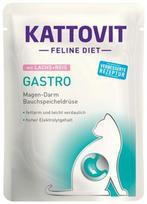 KATTOVIT Feline Diet Gastro Salmon with rice - šlapias kačių maistas - 85g