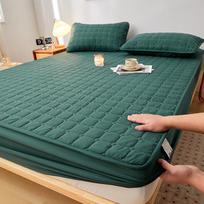 Sutirštintos laminuotos medvilnės reguliuojamas paklodės 160x200, čiužinio apsauginis užvalkalas, nepralaidus dulkėms, vienspalvis 90x190x30cm