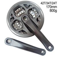 Palaikykite 7-9 greičių dviračio alkūninį komplektą 170mm 1vnt 42-34-24T