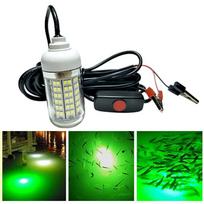 12V LED žalias povandeninis povandeninis naktinės žvejybos šviesos Crappie Shad kalmaras One Size