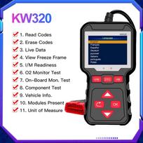 KONNWEI KW320 Obd2 automobilių skaitytuvas Obd Auto Tools Obd 2 diagnostikos įrankis Profesionalus automobilių skaitytuvas Automobilių kodų skaitytuvas automobiliams kw320 juoda