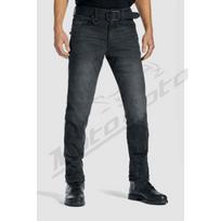 Vyriški džinsai PANDO MOTO ROBBY Slim-Fit Cordura® Juodi