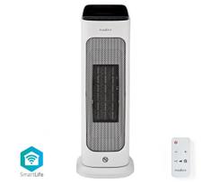Nedis HTFA20WTW - Ventiliatorius su šildymo elementu 1400/2000W/230V Wi-Fi Tuya + VP