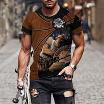 Men T Shirt Vintage Summer Clothing Personalized New T-Shirts Carpenter 3d Print Tops Streetwear Casual Males Oversized Pullover M