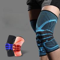 Sportinės kvėpuojančios silikoninės neslystančios elastinės kelių pagalvėlės Black S