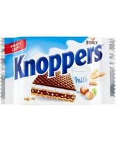 Traškūs vafliukai KNOPPERS, su lazdyno riešutų įdaru, 25 g