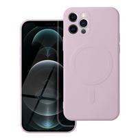Silicone Mag Cover Case compatible with MagSafe for IPHONE 12 PRO MAX Pink