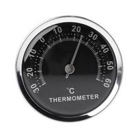 Mini 58 mm automobilio termometro mechaninis analoginis temperatūros matuoklis su lipduku