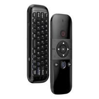 M8 Balso nuotolinio valdymo pultas Air Mouse 2.4G Mini belaidė klaviatūra IR mokymosi giroskopo jutimo ličio baterija, skirta Android TV Box X96 juoda