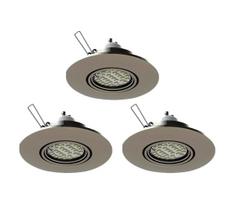 Eglo 78705 - KOMPLEKTAS 3x LED įleidžiamas lubinis šviestuvas PENETO 1xGU10/3,3W/230V chromas