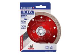 Diskas deimantinis SPECIALIST+ BRITVA, 125x1.2x22 mm