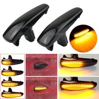2x dinaminė LED posūkio signalo šoninė žymeklio lemputė, skirta Mitsubishi Lancer Evolution Evo X Outlander Sport Rvr Asx Mirage