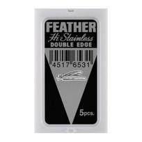 Skustuvo peiliukai Feather Hi Stainless, 5 vnt.