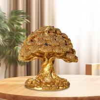 Tree of Life Statue Decorative Craft Resin Art Figurine Sculpture Ornament for Entryway auksas