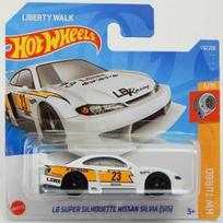 Hot Wheels Modeliukas LB Super Silhoutte Nissan Silvia s15 white short card